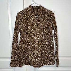 Eddie Bauer Cocoa Print Shirt - Size L